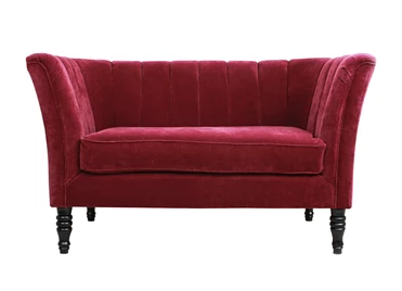 Прямой двухместный диван Dalena Vine красный