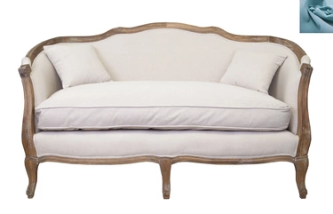 Диван ампир Darcy 2 цвет серый