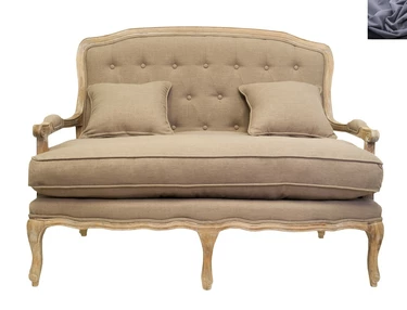 Прямой диван модерн серый Yareli Brown