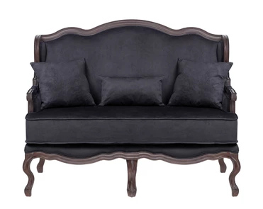 Двухместный дизайнерский диван Brody Double Black