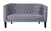 Прямой двухместный диван Harry серый