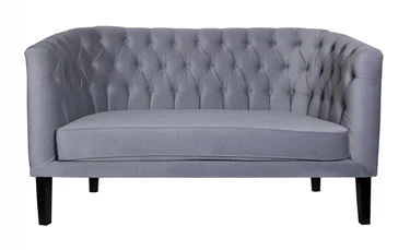 Прямой двухместный диван Harry серый