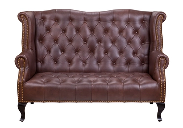 Кожаный дизайнерский диван лофт Royal Sofa Brown