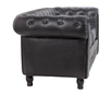 Диван из черной кожи Chesterfield Black Leather 2S