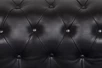 Диван из черной кожи Chesterfield Black Leather 2S