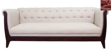 Классический диван Delvin красный