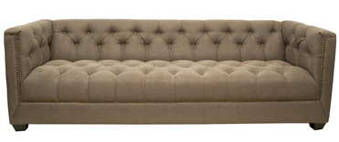 Прямой трехместный диван Orchest цвет коричневый