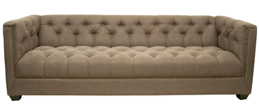 Прямой трехместный диван Orchest цвет коричневый