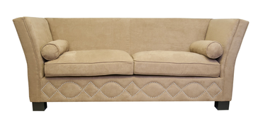 Прямой диван 3 места арт-деко Volte коричневый