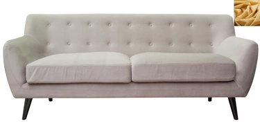 Прямой мягкий прямой диван Albert 5 желтый