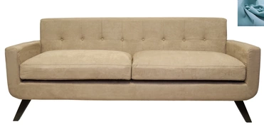 Диван скандинавский на ножках Uter голубой