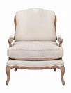 Мягкое полукресло с подлокотниками Niro Rattan Beige