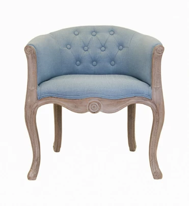 Низкое кресло ретро Kandy Light Blue