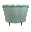 Низкое кресло ракушка Pearl Green