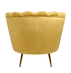 Низкое кресло ракушка Pearl Yellow