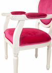 Мягкий стул с подлокотниками Diella Pink