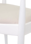 Мягкий стул с подлокотниками Carlo White