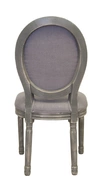 Дизайнерский обеденный стул модерн Volker Button Grey