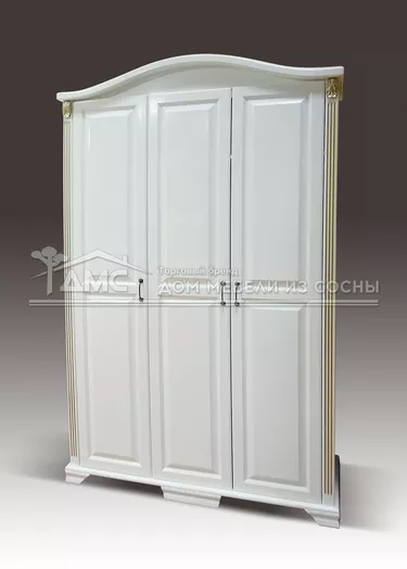 Шкаф 3-х ств. с гнутым багетом Оливия