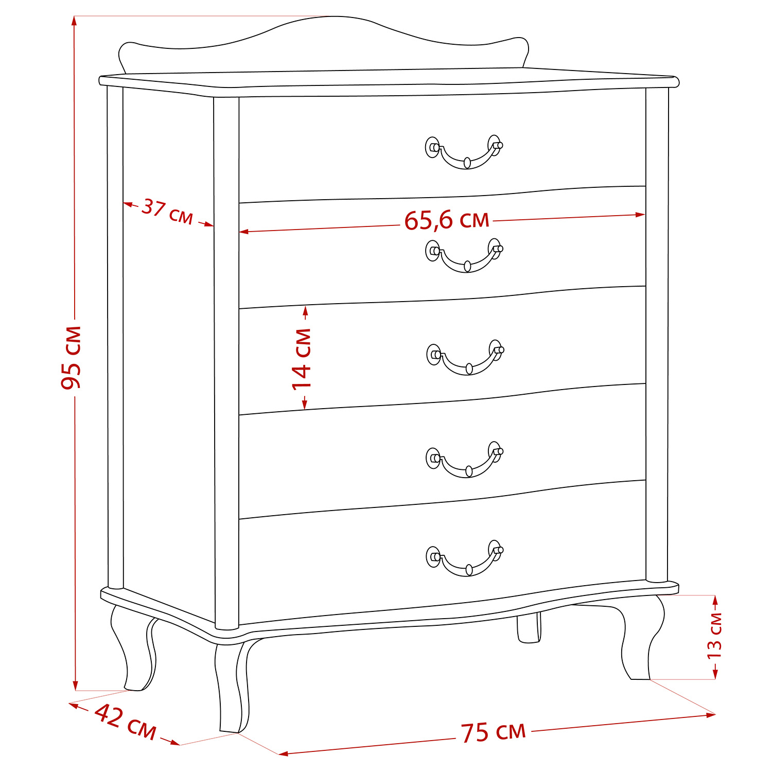 Комод Leset "Джульетта"