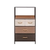 Комод Leset Локи 4 ящ., Коричневый, Бежевый