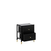 Комод Leset Нирита/Хайди, 2 ящика, Чёрный