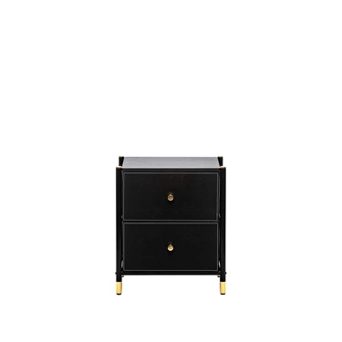 Комод Leset Нирита/Хайди, 2 ящика, Чёрный