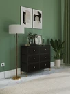 Комод Leset Нирита/Хайди, 6 ящиков, Черный