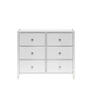 Комод Leset Нирита/Хайди, 6 ящиков, Белый