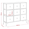 Комод Leset Лунет 9 ящ.