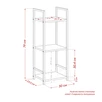 Стеллаж Leset Стилвуд 13 узкий, 3 полки