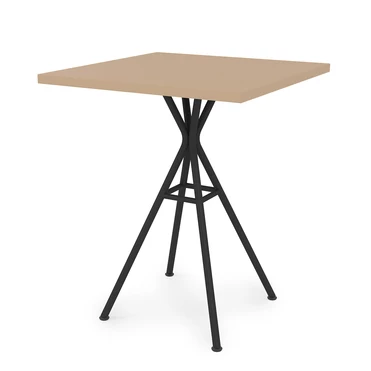 Стол обеденный квадратный VERONA mokko/черный 21VERONA.006.К