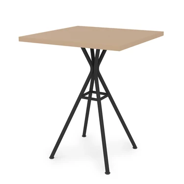 Стол обеденный квадратный VERONA mokko/черный 21VERONA.006.К