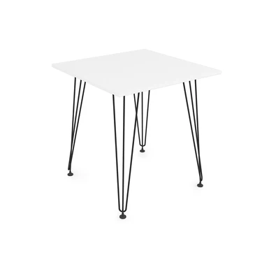 Стол обеденный квадратный ELEGANT белый/черный 21ELEGANT.007