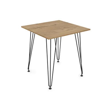 Стол обеденный квадратный ELEGANT teakwood/черный 21ELEGANT.007