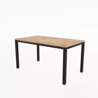 Стол обеденный прямоугольный LANCH teakwood/черный 21LANCH.003