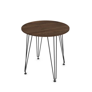 Стол обеденный круглый LIVADIA брауни/черный 21LIVADIA.007