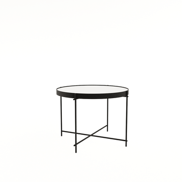 Стол журнальный круглый MAGIC белый/черный 21MAGIC.006