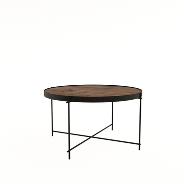 Стол журнальный круглый MAGIC брауни/черный 21MAGIC.008