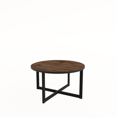 Стол журнальный круглый RIM брауни/черный 21RIM.008