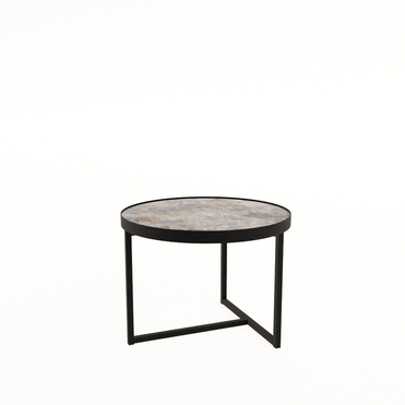 Стол журнальный круглый ROUND basalt/черный 21ROUND.006
