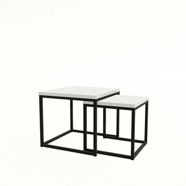 Комплект журнальных столов SET LOGIC белый/черный 21SETLOGIC.001
