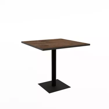 Стол обеденный квадратный SIMPLE брауни/черный 21SIMPLE.008