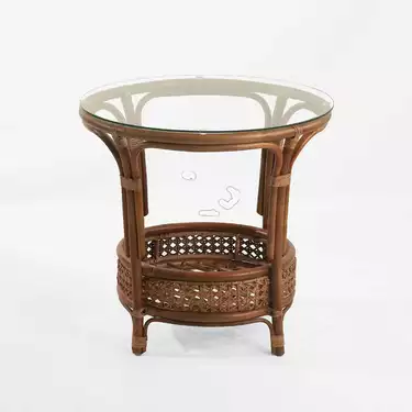 Столик из ротанга Пеланги, круглый