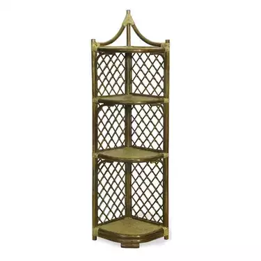 Этажерка угловая из ротанга