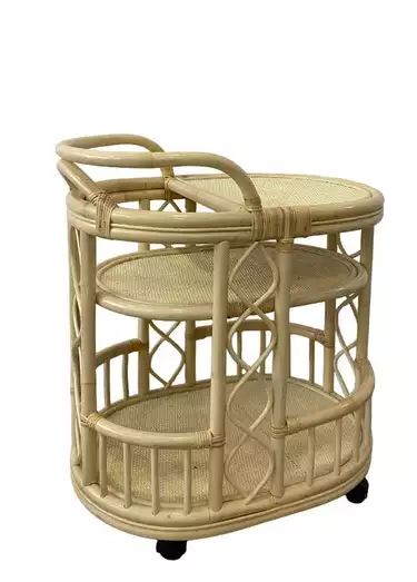 Столик сервировочный из ротанга