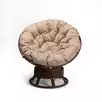 Кресло Папасан вращающийся со светлой подушкой