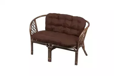 Диван Багама с простой коричневой подушкой
