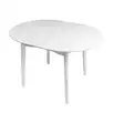 Обеденный стол Модерн, круглый, раздвижной (белый)