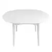 Обеденный стол Модерн, круглый, раздвижной (белый)